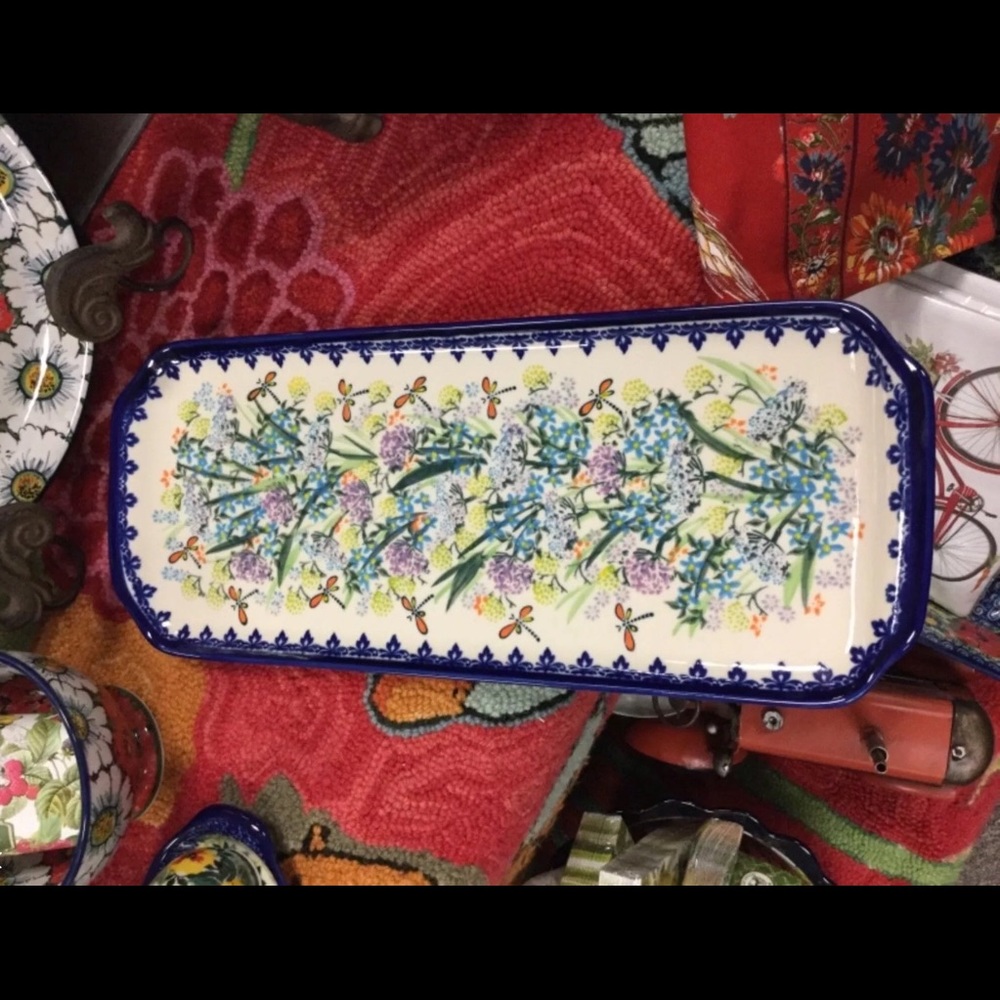 Polish Pottery Long Tray